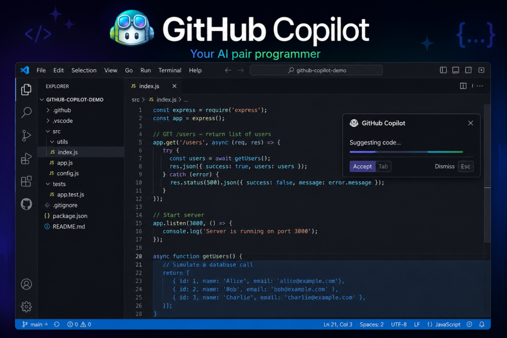 GitHub Copilot - AI Coding Assistant for Developers